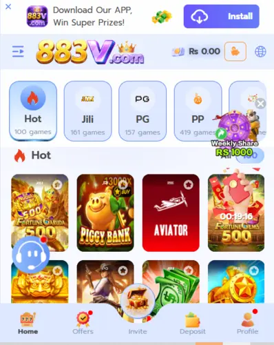 883V game Download & Earn Money